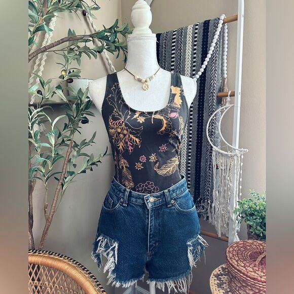 Free People Something Pretty Bohemian Strappy Thong Bodysuit - Picture 4 of 10